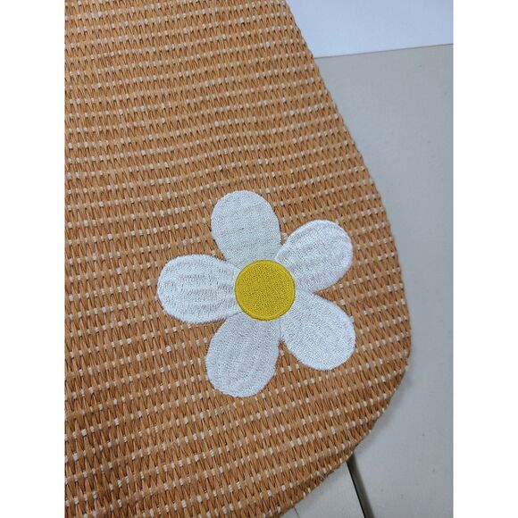 Marc Jacobs Daisy Woven Raffia Straw Tote Bag Beach Shopper Shoulder Bag - Picture 4 of 4